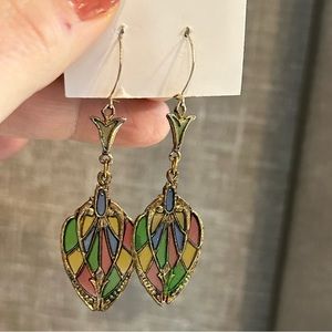 Stained Glass Dangle Earrings